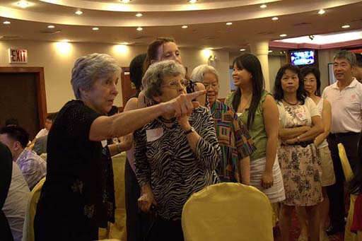 Fjeril, Barbara, Joann, Rosy, Margaret, Kit, Pat, and Don