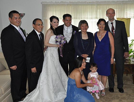 David Chin, Paul Chin, Elizabeth Chow, Michael Chin, Rosalie Chin, Susan (Chin) Rooney, Michael Rooney, and at the bottom, Catherine Chin, and Kimberly Rooney